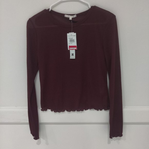 Brand New Willow & Clay Women's Waffle Knit Layering Top Size S B149 - Picture 1 of 2